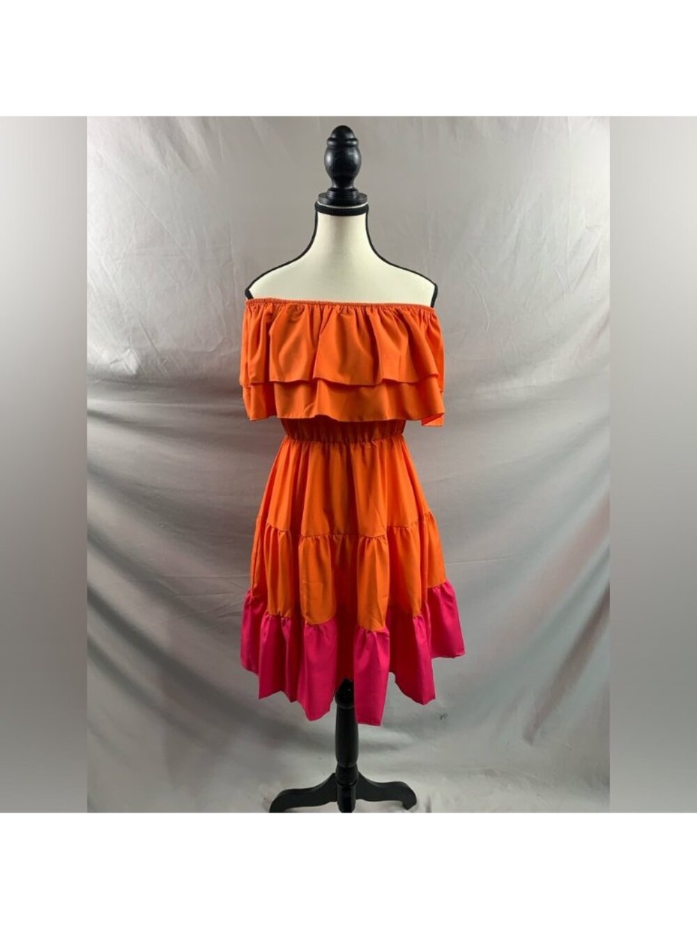 Off Shoulder Ruffle Dress - Picture 8 of 10